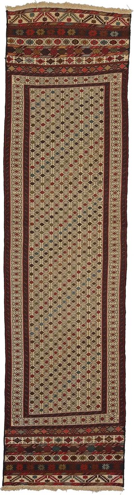 Kilim Tappeto 70 x 280 Beige (Afghanistan) Tessuto A Mano