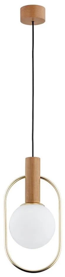 Lampadario a sospensione con filo MODI 1xE14/10W/230V oro/beige