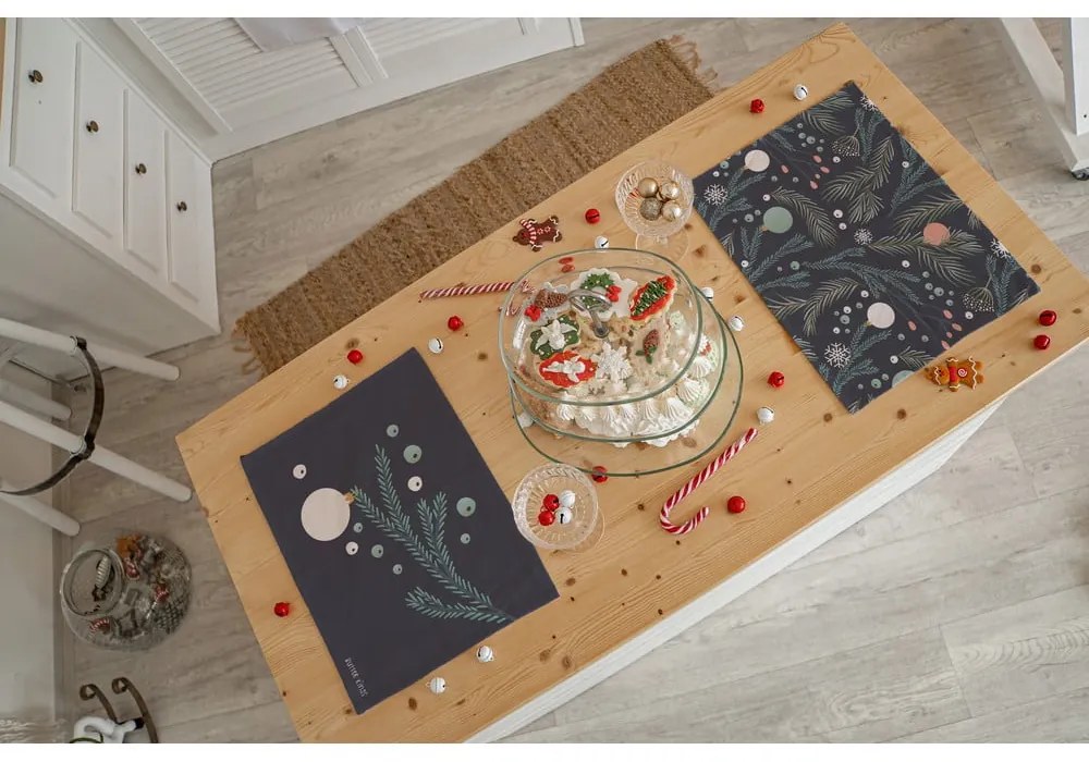 Tovagliette di stoffa con motivo natalizio in set da 2 35x45 cm Christmas Deco - Butter Kings