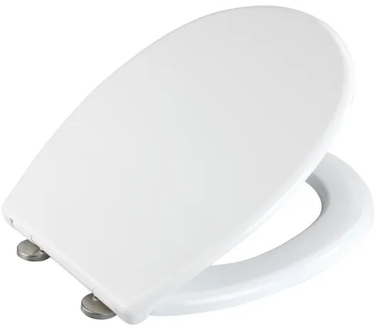 WENKO 24571100-WC sedile per WC VORNO NEO 46x37 cm bianco/argento