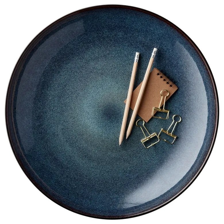 Ciotola nera/blu in gres ø 40 cm Gastro Dark Blue/Black – Bitz