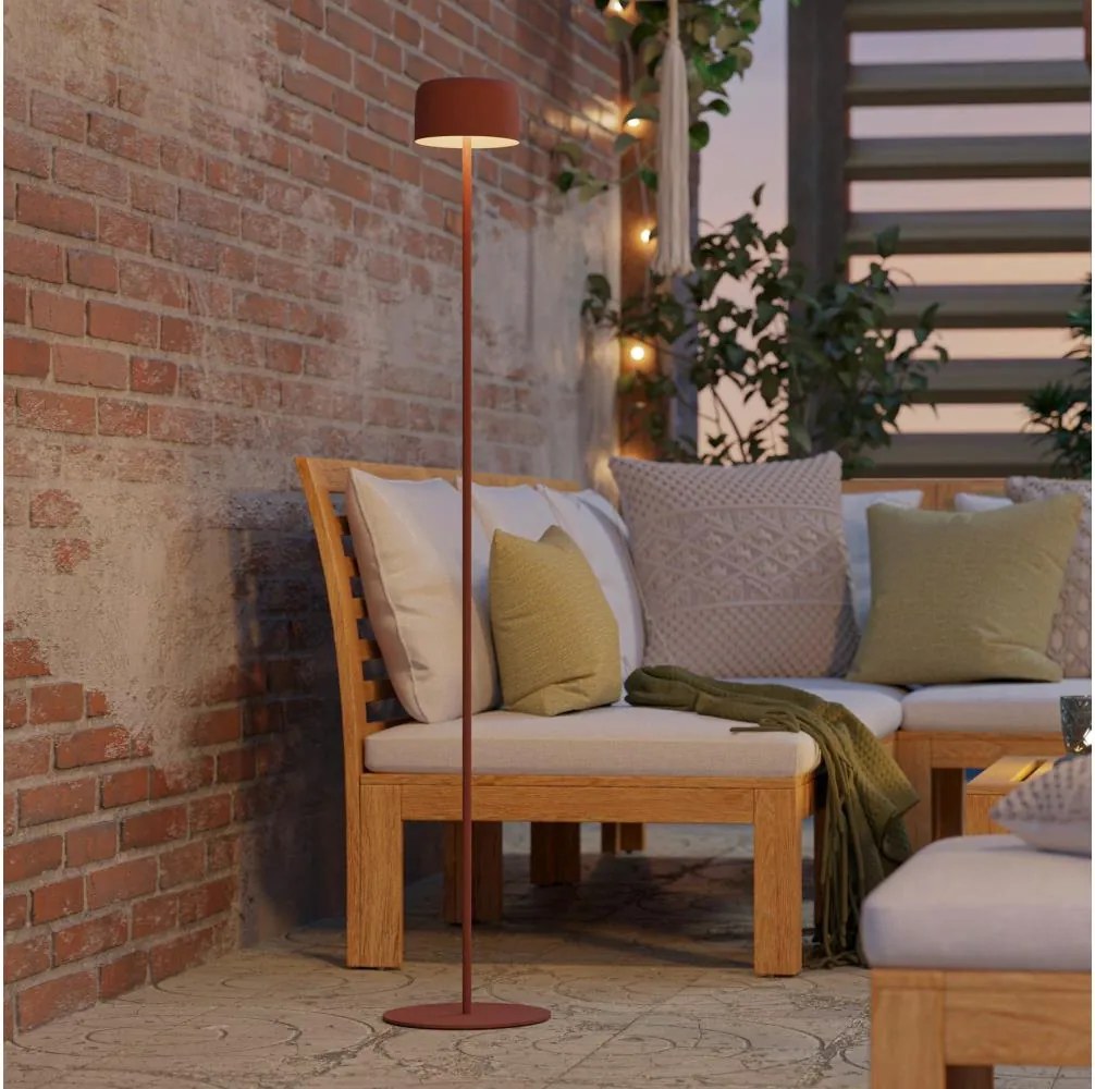 Eglo 901897 -LED Lampada da terra solare ROCCANOVA LED/2,8W/3,7V IP44 arancione