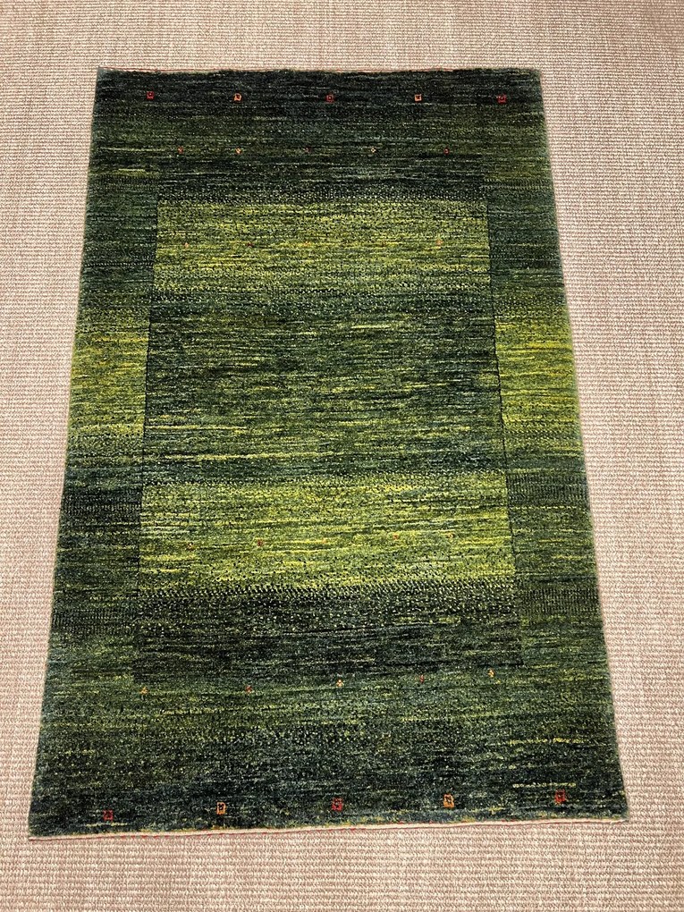 Loribaft Tappeto persiano 120 x 80 Verde (Iran) Annodato A Mano