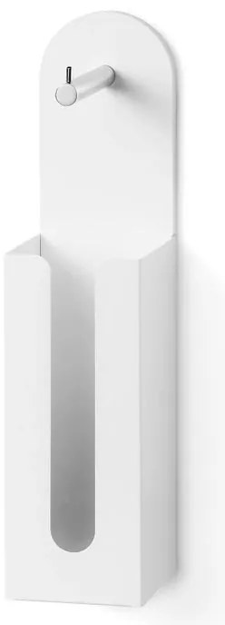 Porta rotolo a muro Saeta bianco