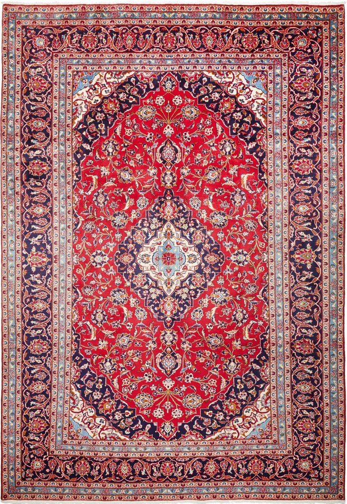 Kashan Tappeto persiano 240x350 Rosso (Iran) Annodato A Mano