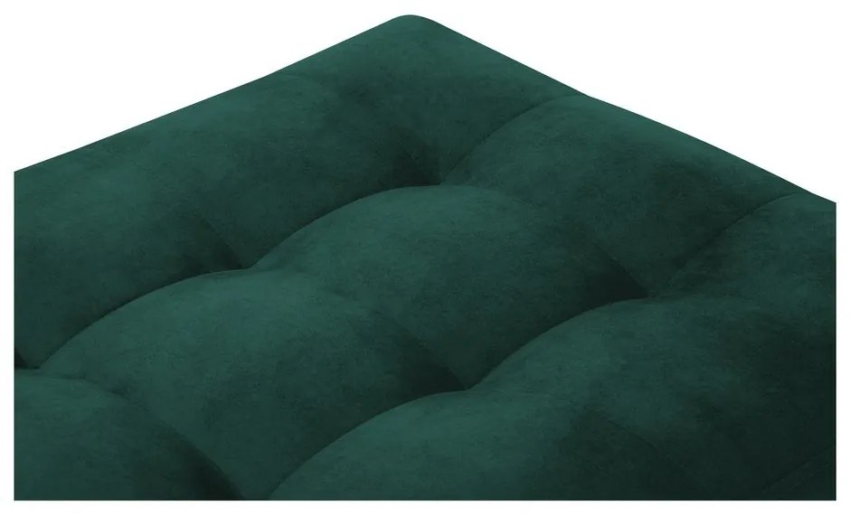 Pouf in velluto verde petrolio Santo - Milo Casa