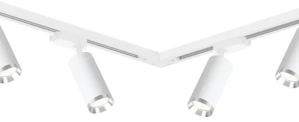 Faretto per sistema a binario MICA 6xGU10/10W/230V bianco/cromo satinato