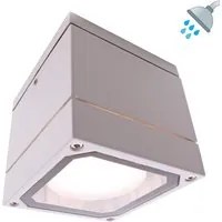 Faretto soffitto doccia bagno turco sauna lampada parete LED supporto lampade GX53 230V QUADRATO BIANCO SENZA LAMPADA