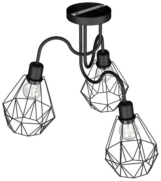 Lampadario a plafone BERGEN 3xE27/60W/230V