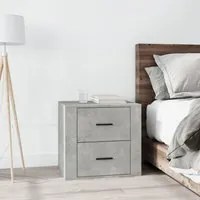 Comodino Grigio Cemento 50x39x47 cm 816708