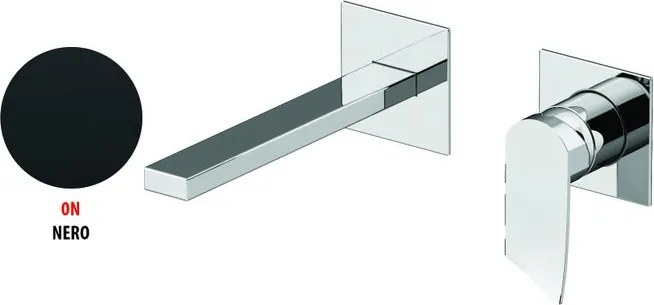 Rubinetto per lavabo Soffio nero GATTONI RUBINETTERIA getto laminare cristallino