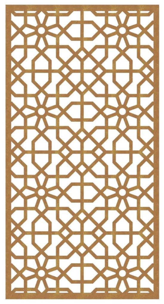 Decorazione Muro da Giardino 105x55 cm Moresco Acciaio Corten