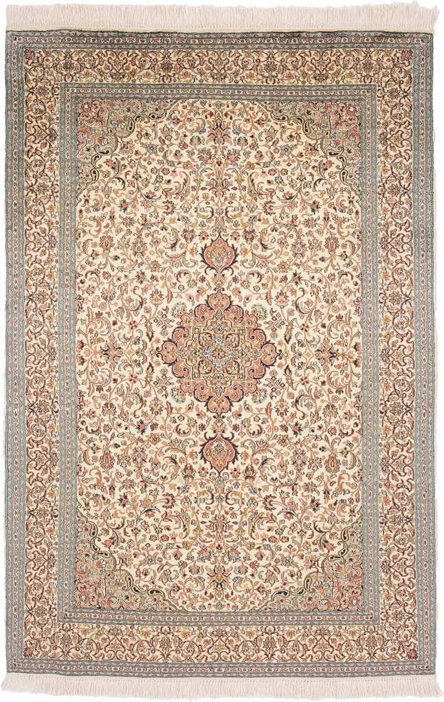 Cashmere Silk Tappeto 190x130 (Indian) Annodato A Mano
