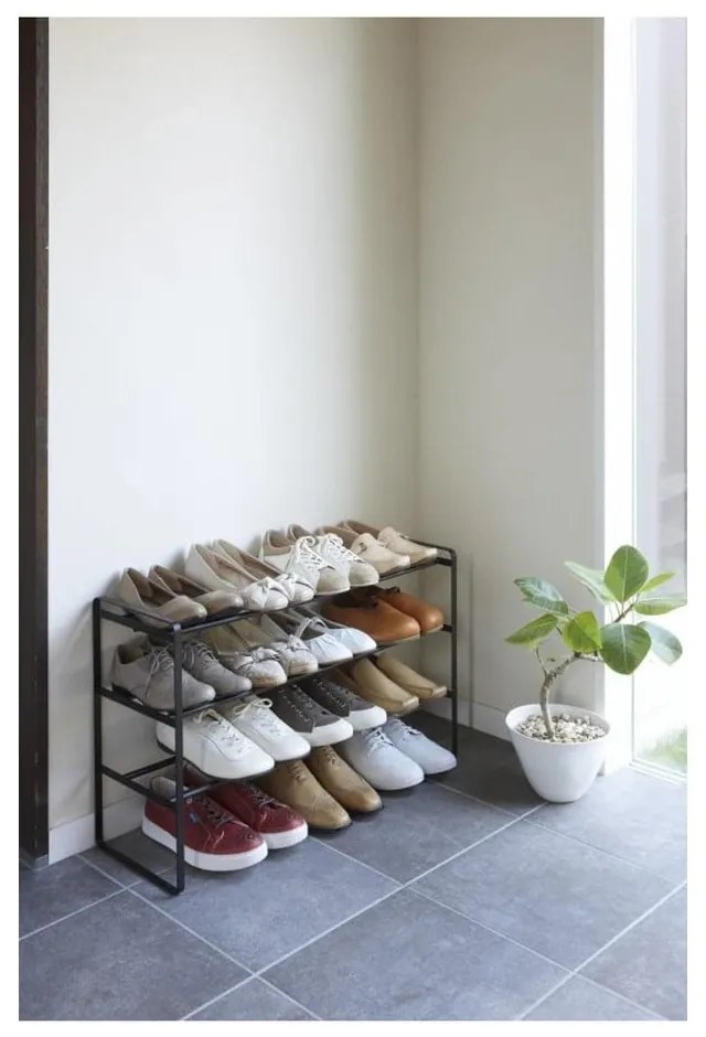 Scaffale nero regolabile a 3 livelli Maebashi - YAMAZAKI