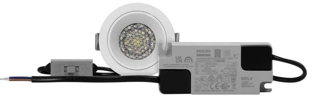 Faro da Incasso Bianco 8W Foro Ø55mm CCT 15°-55° con driver Philips Colore Bianco Variabile CCT