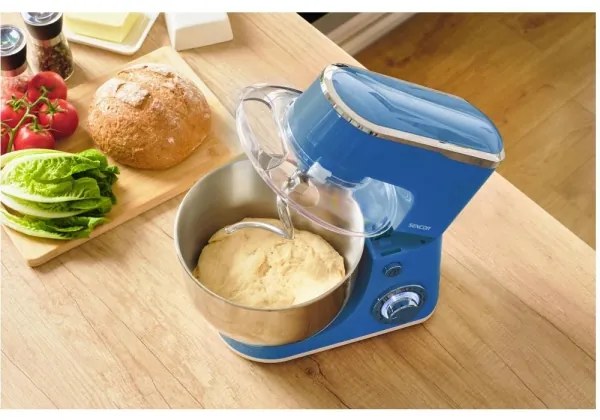 Sencor - Robot da cucina con ciotola in acciaio inox 1300W/230V blu