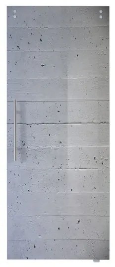 Anta per porta scorrevole Cemento in vetro grigio / argento L 88 x H 215 cm destra