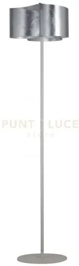 Piantana imagine silver 3 luci attacco e27 47x182,2cm vetro e allum...