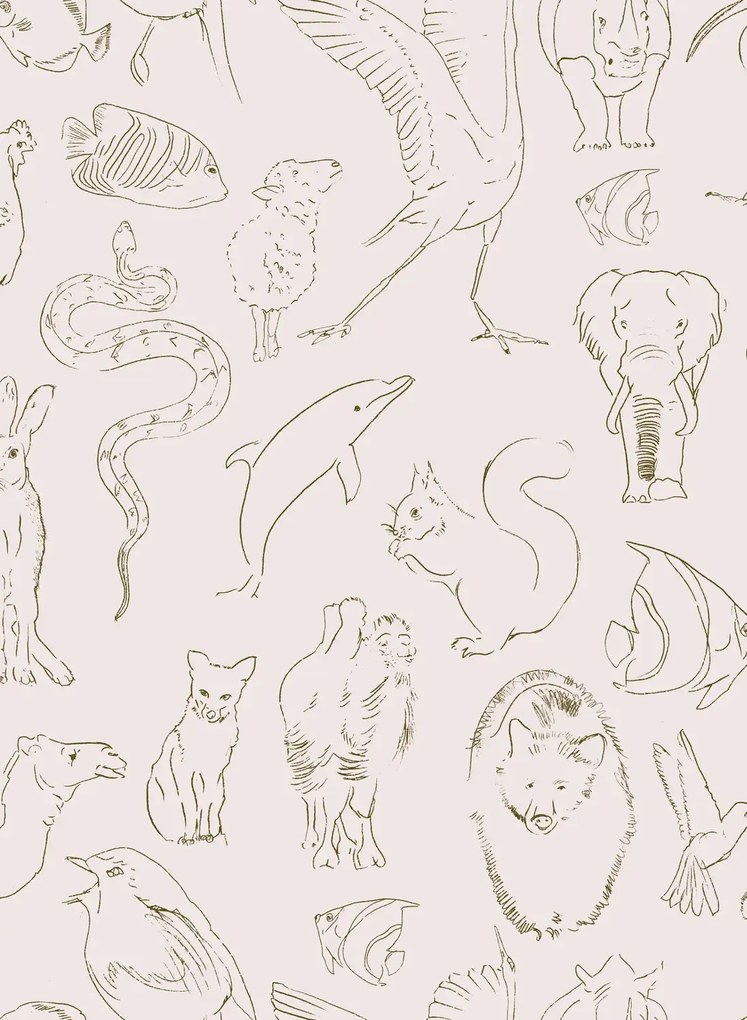 Coordonne Carta da parati Zoology - Natural
