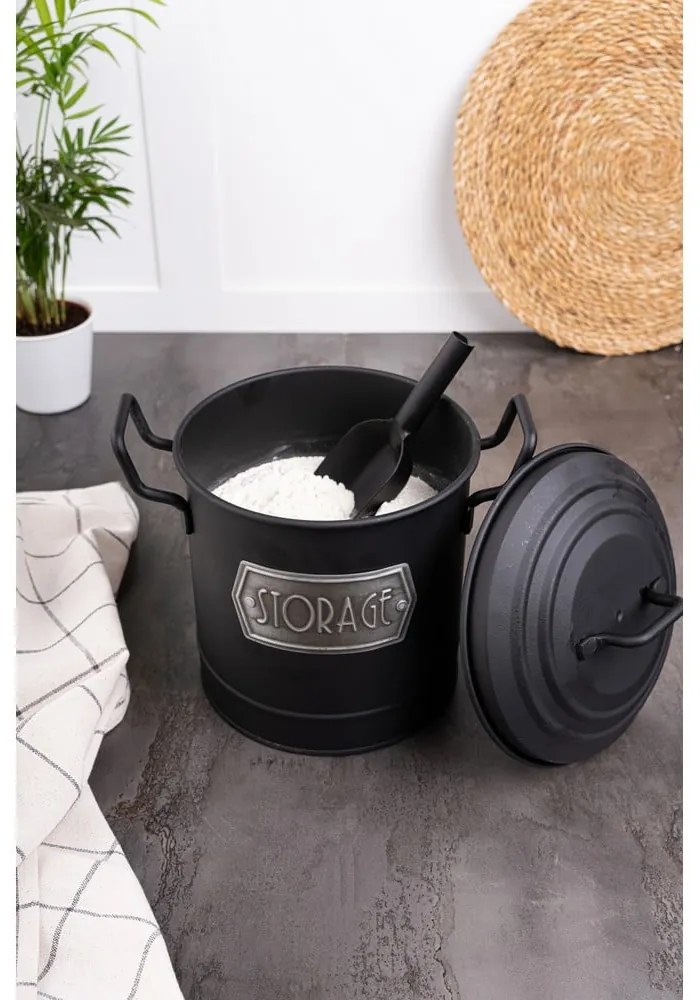 Contenitore per alimenti in acciaio con paletta - Hermia