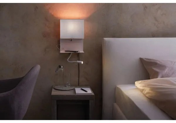 Paulmann 78913 - LED/2,5W + 1xE27/40W Applique da parete con porta USB MERANI 230V