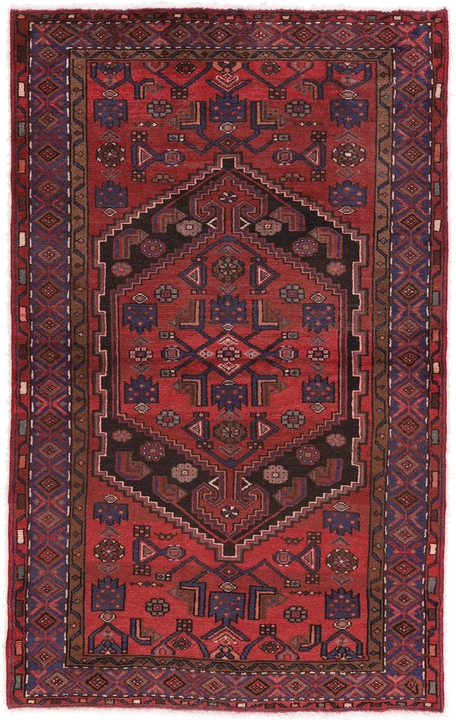 Hamedan Tappeto 140 x 220 (Iran) Annodato A Mano