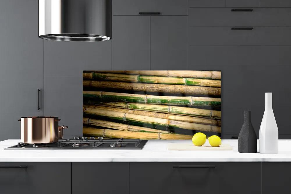 Rivestimento parete cucina Bambù Pianta Natura 100x50 cm