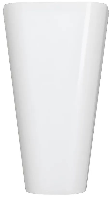 Lavabo rettangolare con piedistallo in Solid Surface Bianco - TILICHO