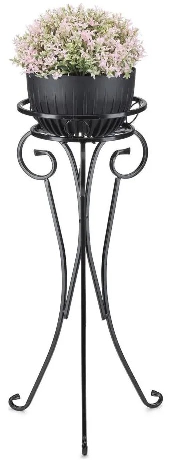 Portafiori 74x34 cm nero