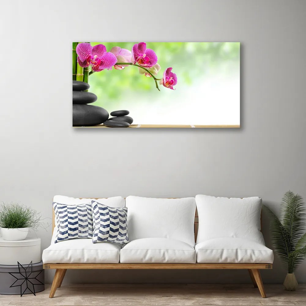 Quadro su tela Germogli di bambù Kamie Zen Spa 100x50 cm