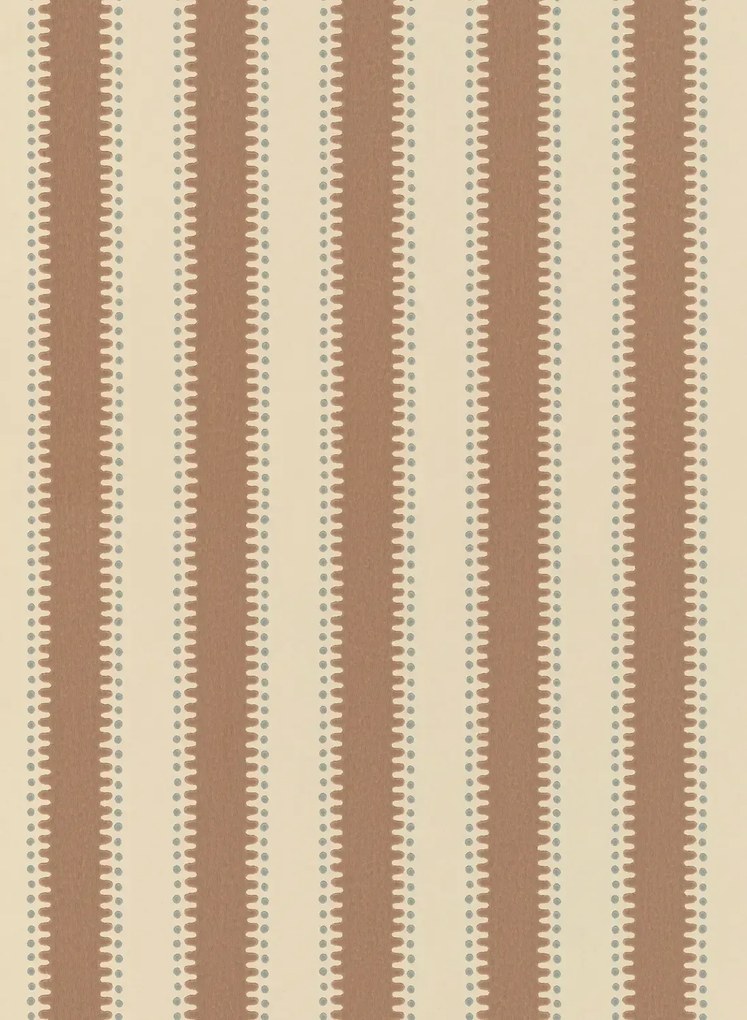 Långelid / von Brömssen Carta da parati Jagged Stripe - Powder Tan