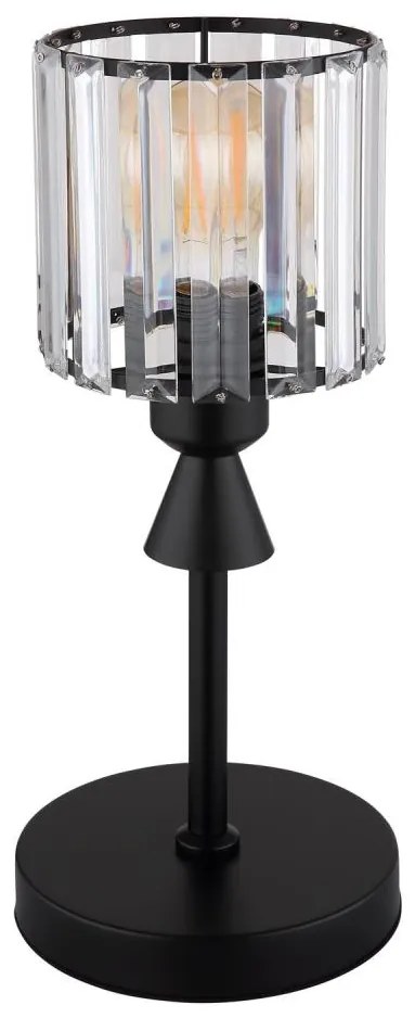 Globo 15742T - Lampada da tavolo JORDANA 1xE27/60W/230V diametro 15 cm nero