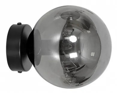 Lampada da Parete ROSSI K1 BL E14 Grafite,Trasparente, Miele Colore del corpo Grafite