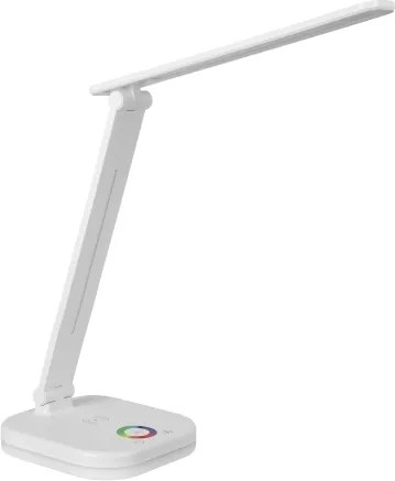 Lampada da tavolo LED RGBW dimmerabile con ricarica wireless LED/7W/5V USB bianca