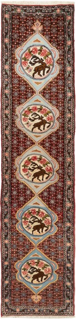 Senneh Tappeto 230x60 (Iran) Annodato A Mano