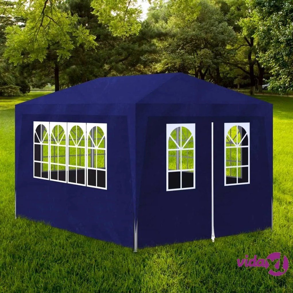 vidaXL Tenda per Feste 3x4 m Blu