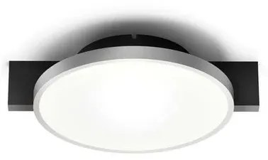 Inlay Round C1 Plafoniera Matt Black/Satin Silver - Light-Point