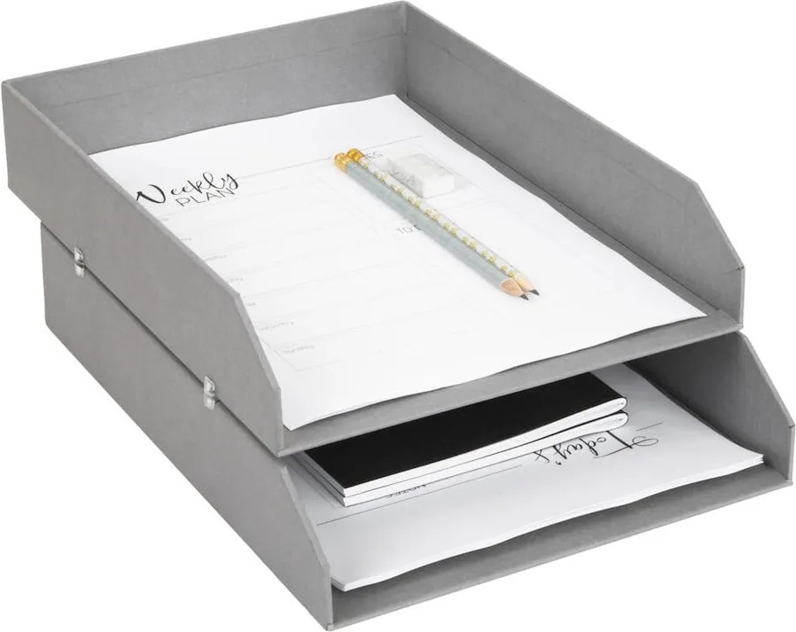 Organizer in cartone per documenti in set da 2 Hakan - Bigso Box of Sweden