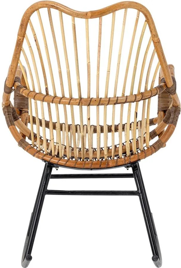 Sedia a dondolo in colore naturale Reine - Bloomingville