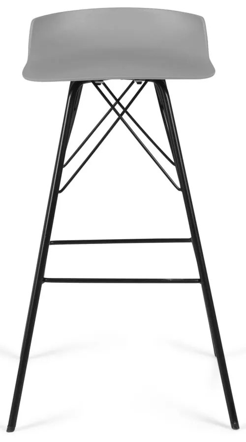 Set di sedie da bar grigia 2 pz (altezza della seduta 71 cm) Tori – Tenzo