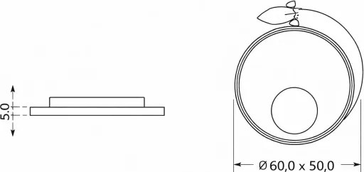 Brilagi -LED Plafoniera LED per bambini STARSHIP LED/64W/230V 3000/4500/6000K blu