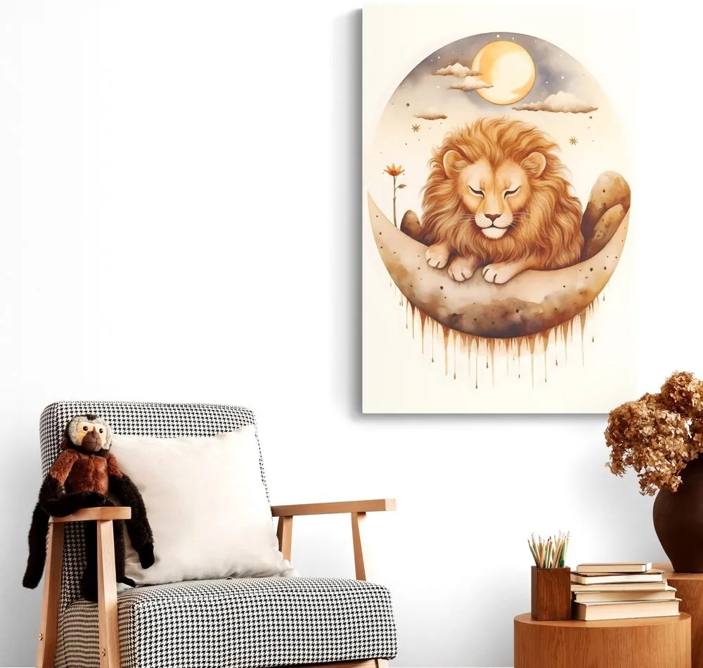 Quadro su tela – Leone sognante