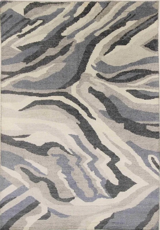 Teppich Tappeto 240x170 Nero (Indian) Annodato A Mano