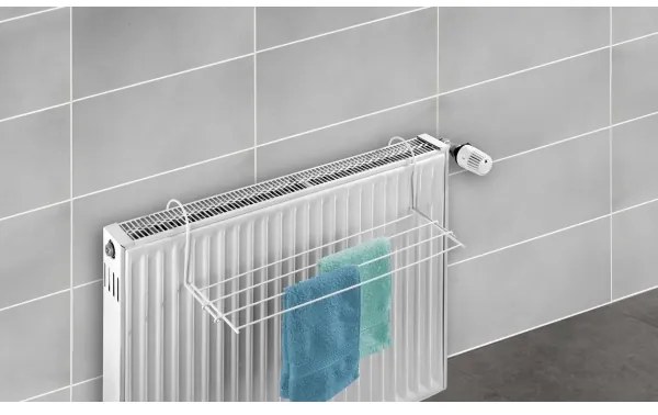 WENKO 3780010100 - Stendibiancheria 58x16 cm bianco