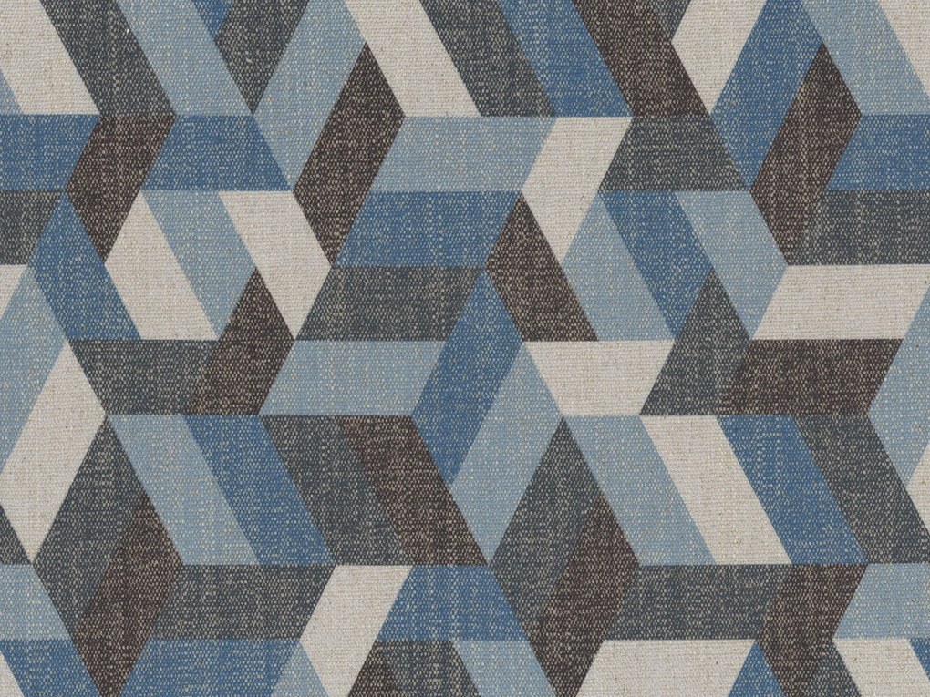 Unreal cuscini a fantasia geometriche in tessuto idrorepellente disponibile in diverse colorazioni blu