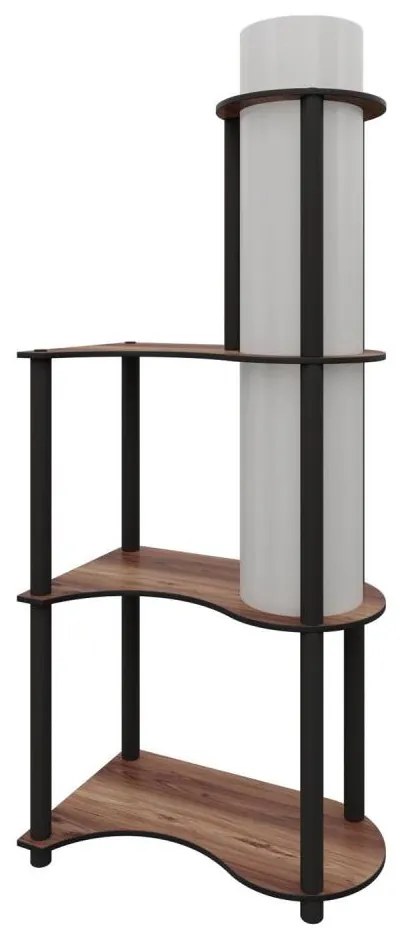 Piantana con ripiani NOTO 1xE27/40W/230V marrone/nero