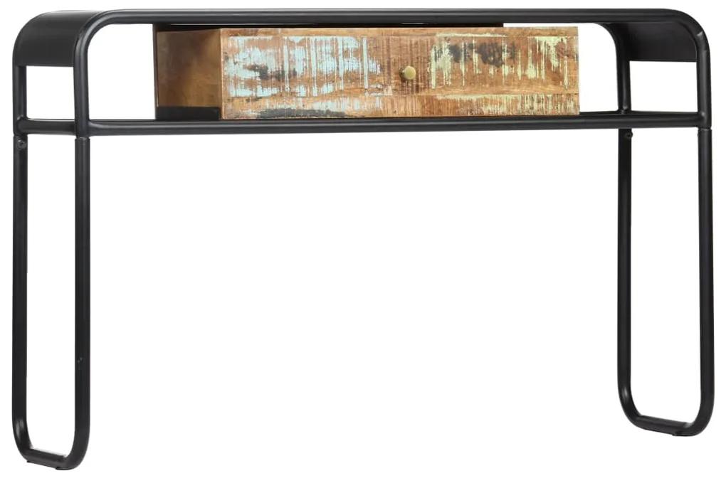 Tavolo Consolle 118x30x75 cm in Legno Massello di Recupero