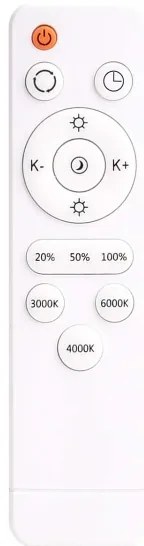 Lampada LED da soffitto KERN LED/80W/230V Ø 80 cm nera + telecomando