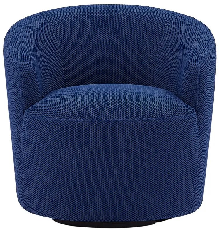 Poltrona girevole in Tessuto 3D Blu notte - ACERETO