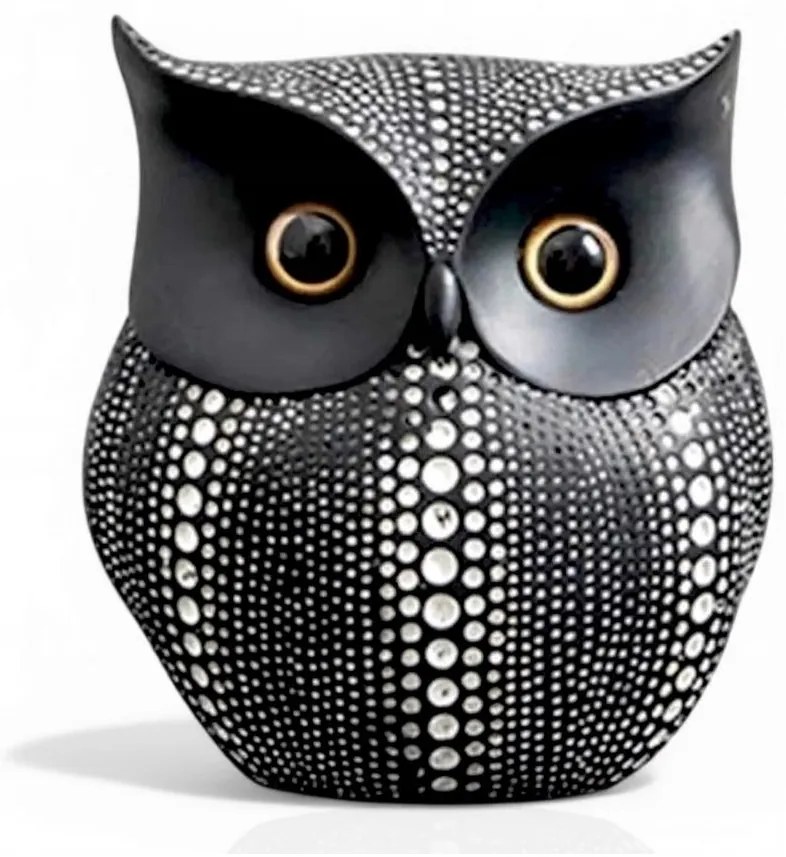 Decorazione da tavolo 15 cm nera